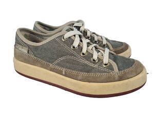 Mens 7.5 Columbia Four Fish Canvas Sneakers BM2030-250 Green